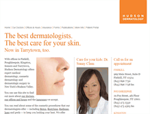 Tablet Screenshot of hudsondermatology.com